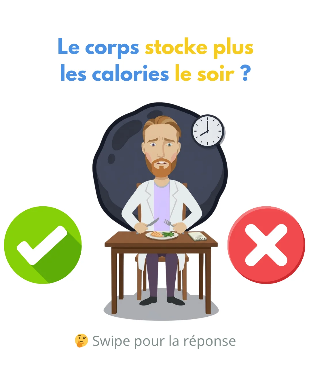 Le corps stocke plus les calories le soir ?