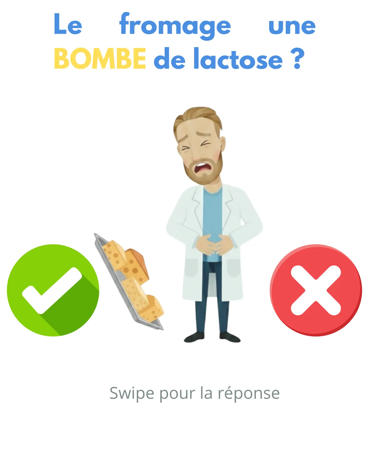 Le fromage, une bombe de lactose ?
